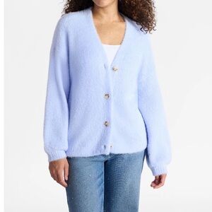 No Boundaries Light Blue Women's Cardigan